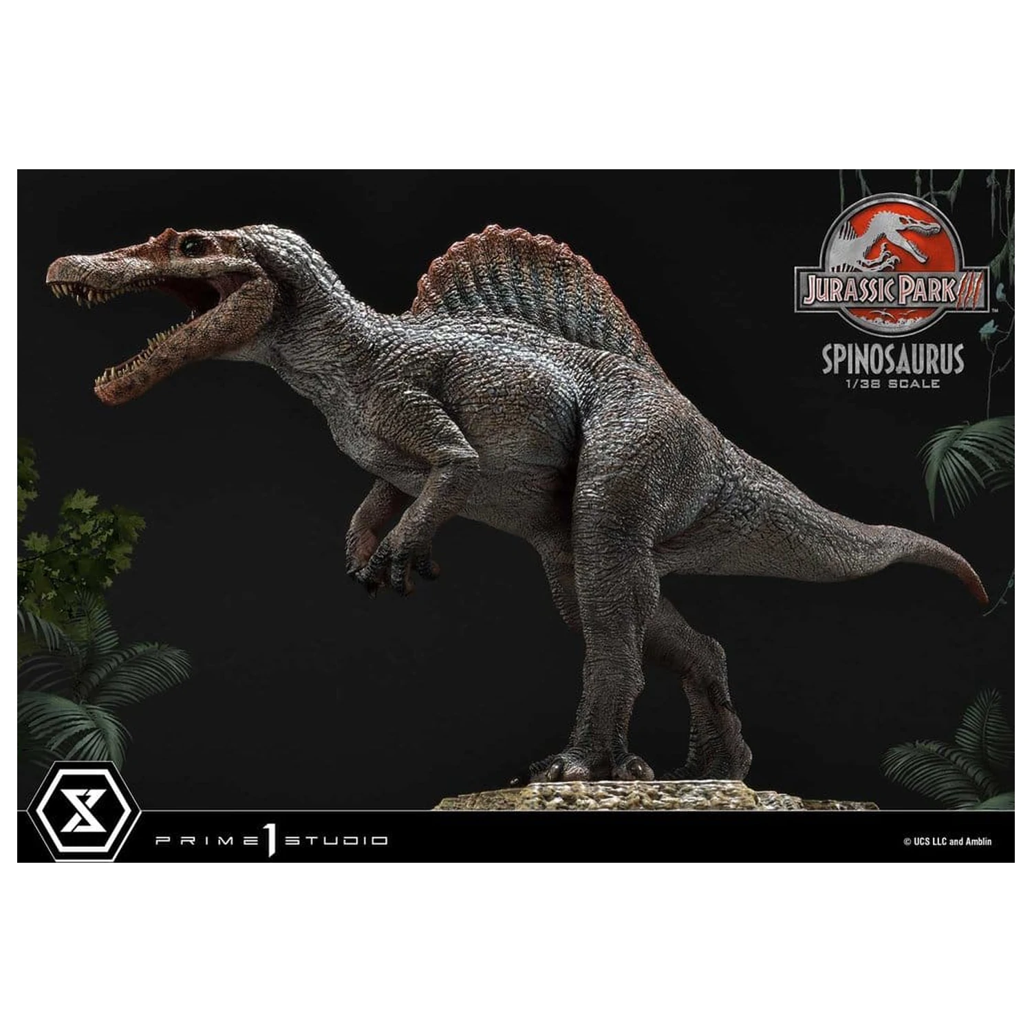Jurassic Park III (Film) Prime Collectible Figures Statue 1/38 Spinosaurus 24 cm product photo