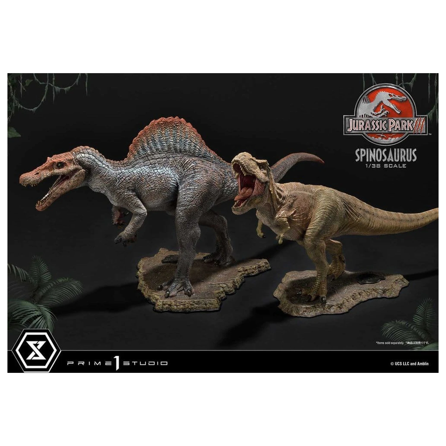 Jurassic Park III (Film) Prime Collectible Figures Statue 1/38 Spinosaurus 24 cm product photo