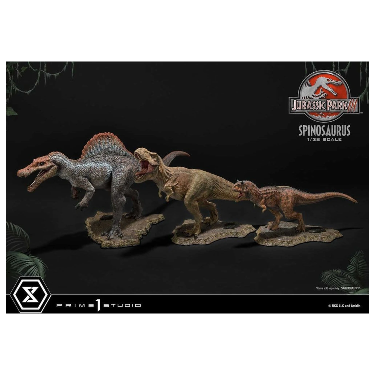 Jurassic Park III (Film) Prime Collectible Figures Statue 1/38 Spinosaurus 24 cm product photo