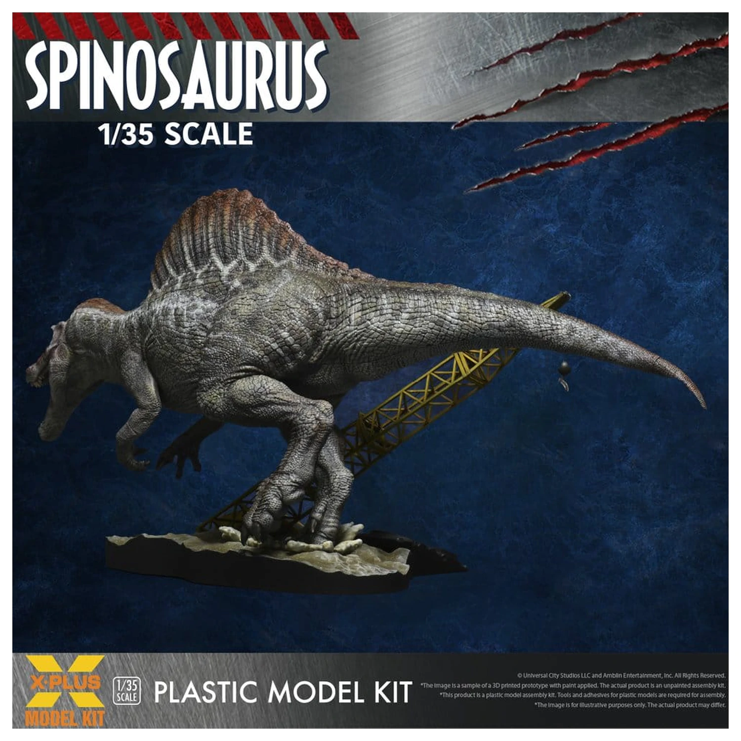 Jurassic Park III Plastic Model Kit 1/35 Spinosaurus 19 cm (Reproduction) product photo