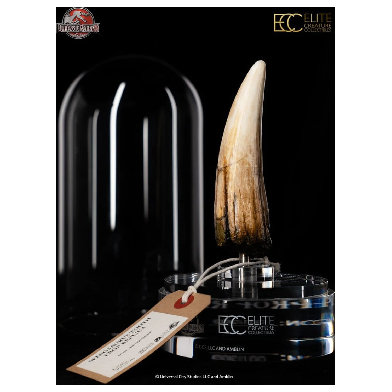 Jurassic Park III Prop Replica 1/1 Spinosaurus Tooth 14 cm product photo