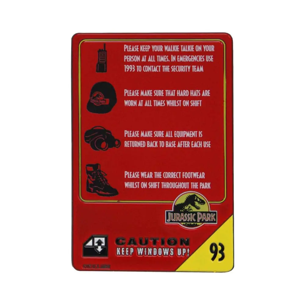 Jurassic Park Metal Card 30th Anniversary Jeep Limited Edition termékfotó