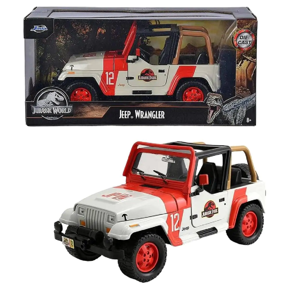 Jurassic Park Jeep Wrangler car 1/24 termékfotó