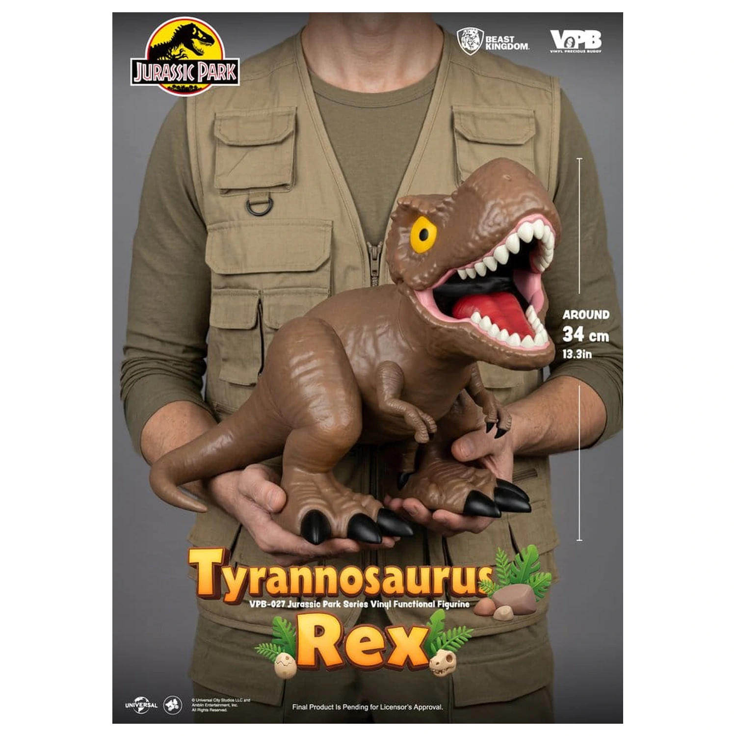 Jurassic Park Vinyl Bank Large Series Tyrannosaurus Rex 34 cm product photo