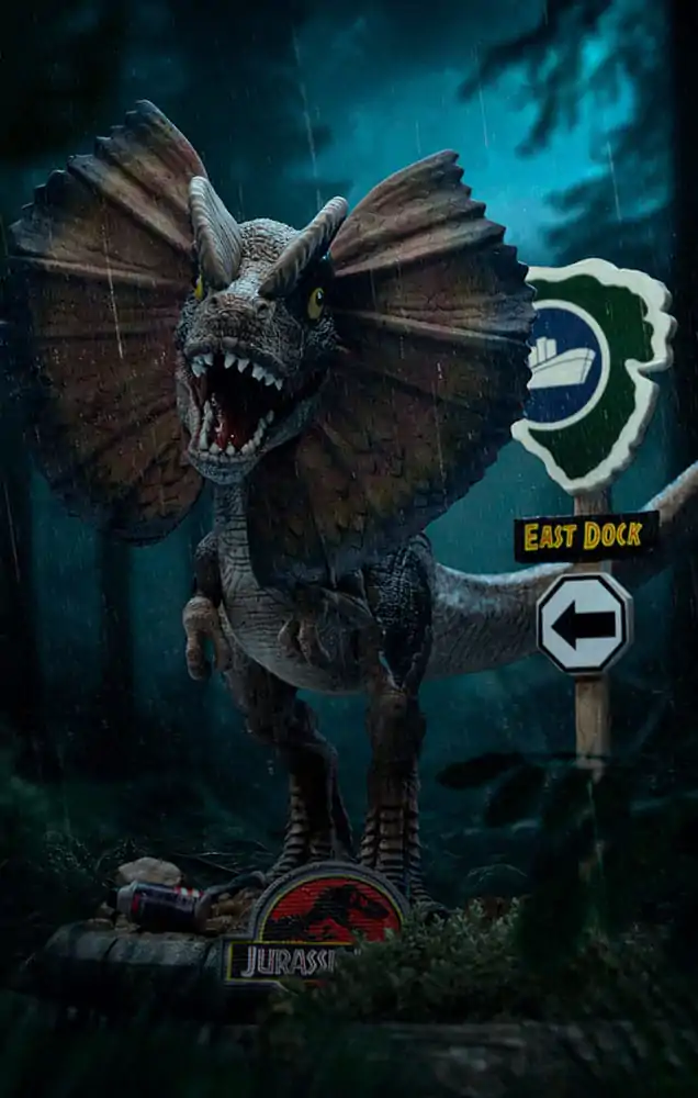 Jurassic Park Mini Co. PVC Statue Dilophosaurus 12 cm termékfotó