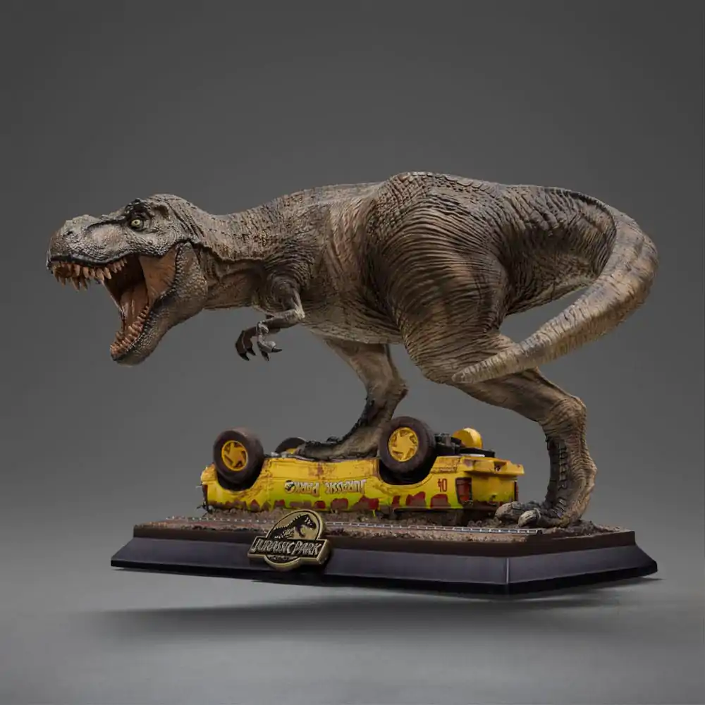 Jurassic Park Icons Statue PVC T-Rex Attack 15 cm termékfotó