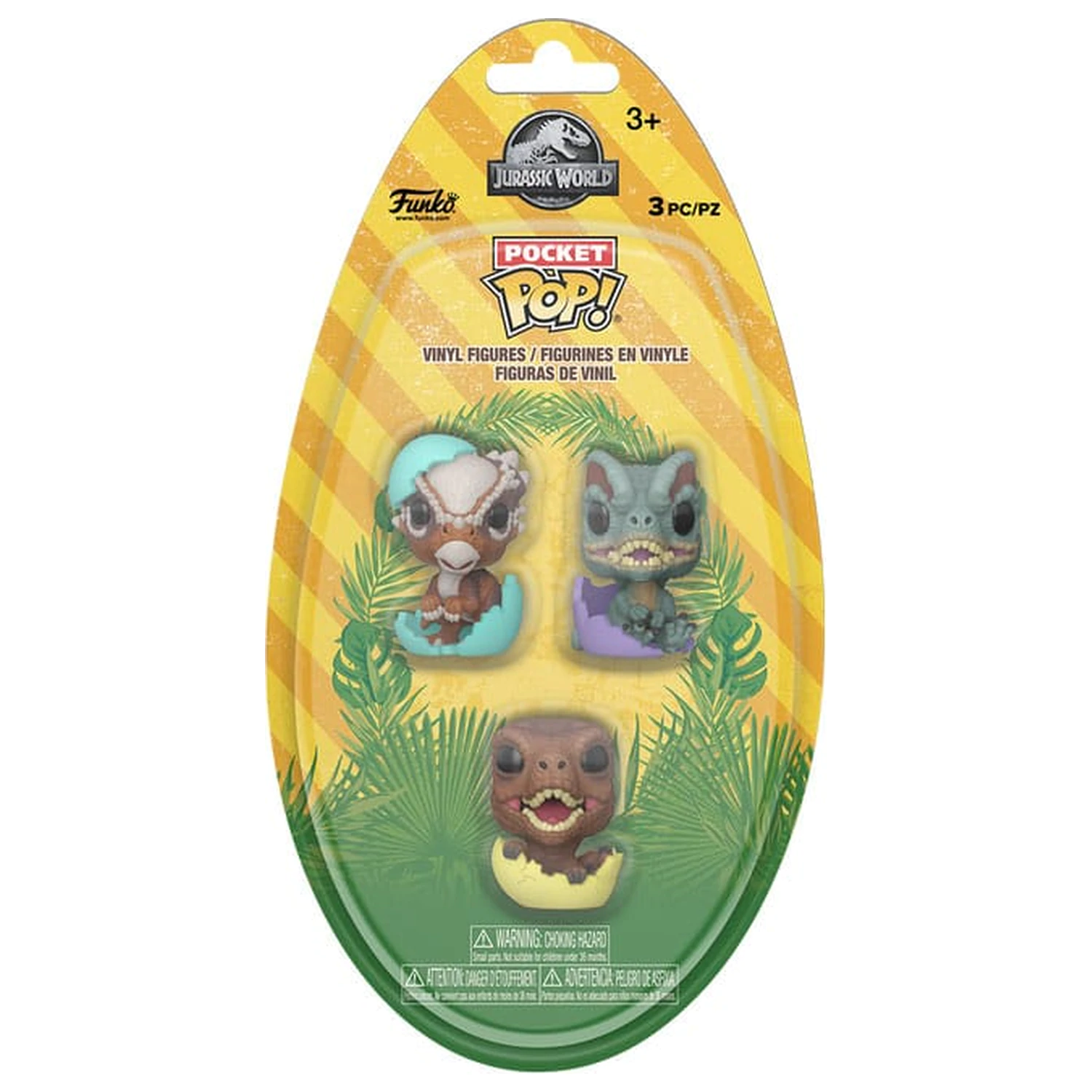 Jurassic Park Pocket Funko POP! Vinyl Figure Easter Egg 3-Pack Dinos 4 cm product photo
