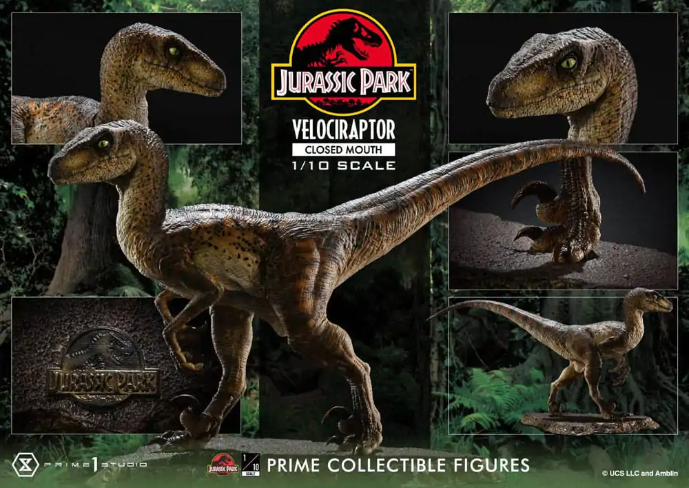 Jurassic Park Prime Collectibles Statue 1/10 Velociraptor Closed Mouth 19 cm termékfotó