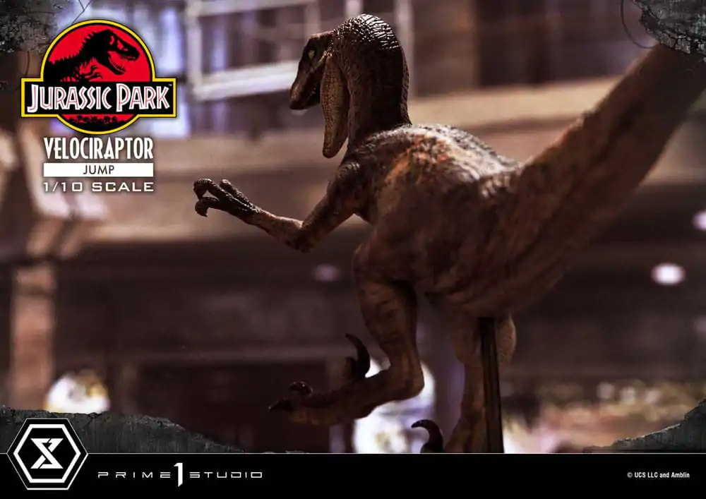 Jurassic Park Prime Collectibles Statue 1/10 Velociraptor Jump 21 cm termékfotó