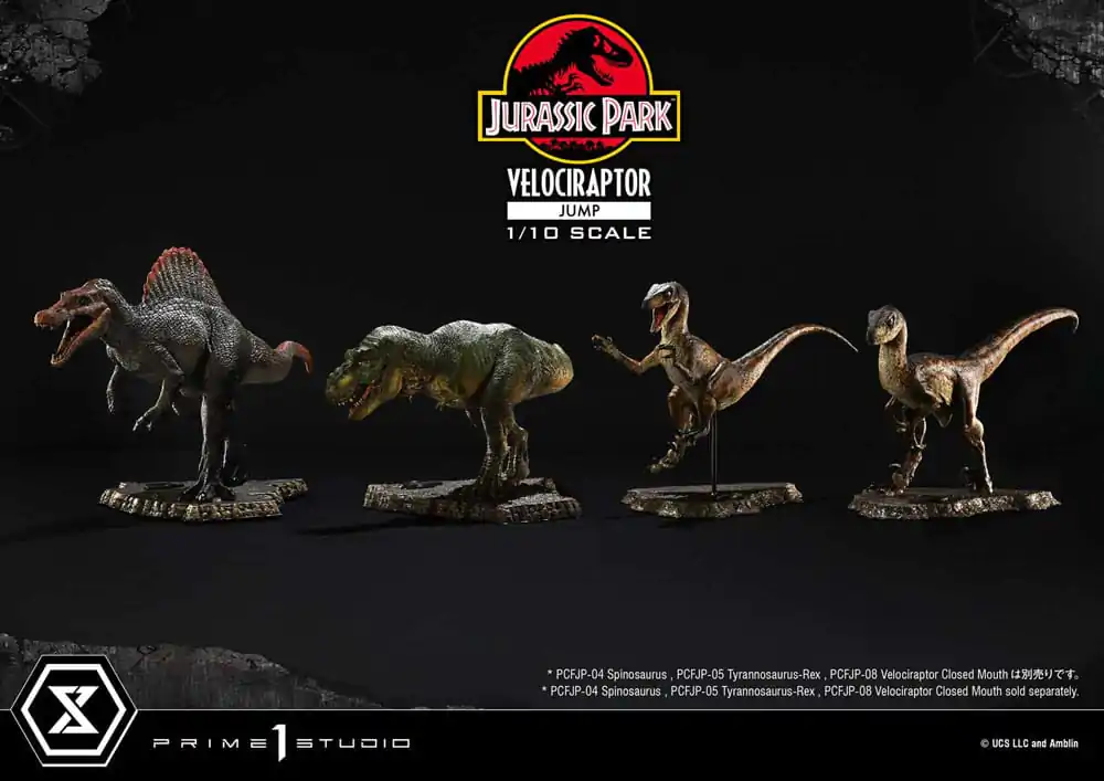 Jurassic Park Prime Collectibles Statue 1/10 Velociraptor Jump 21 cm termékfotó