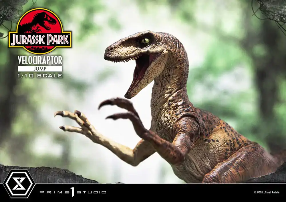 Jurassic Park Prime Collectibles Statue 1/10 Velociraptor Jump 21 cm termékfotó