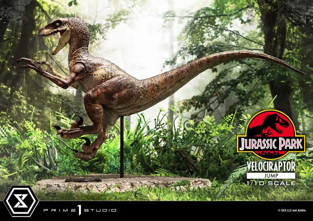 Jurassic Park Prime Collectibles Statue 1/10 Velociraptor Jump 21 cm termékfotó