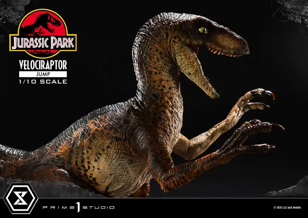 Jurassic Park Prime Collectibles Statue 1/10 Velociraptor Jump 21 cm termékfotó