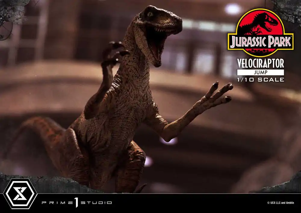 Jurassic Park Prime Collectibles Statue 1/10 Velociraptor Jump 21 cm termékfotó