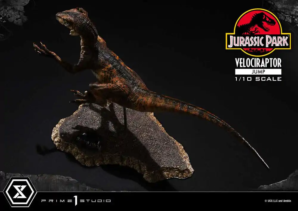 Jurassic Park Prime Collectibles Statue 1/10 Velociraptor Jump 21 cm termékfotó