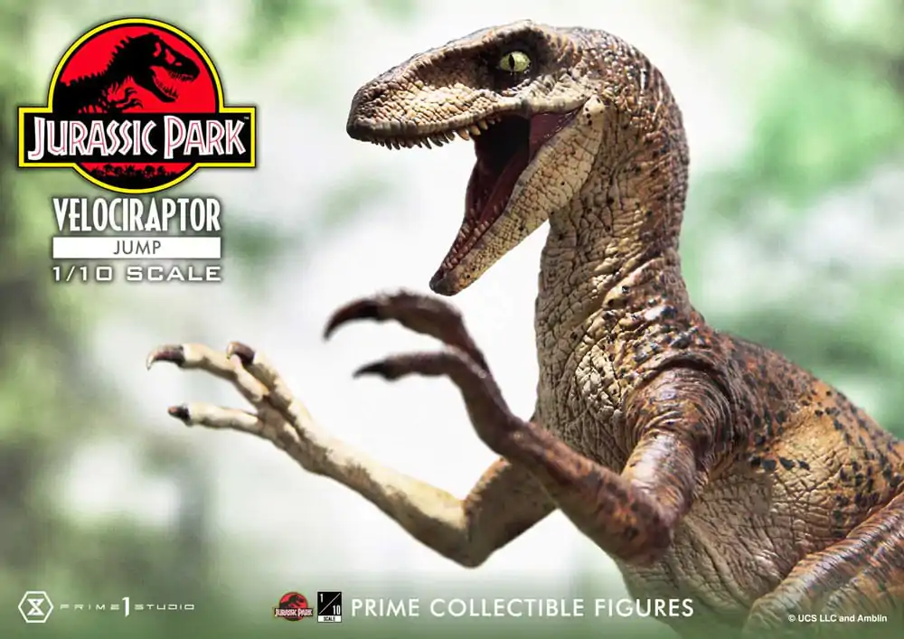 Jurassic Park Prime Collectibles Statue 1/10 Velociraptor Jump 21 cm termékfotó