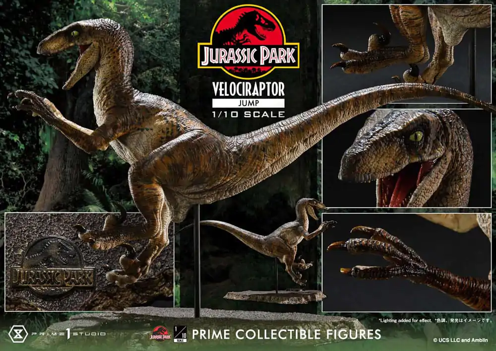 Jurassic Park Prime Collectibles Statue 1/10 Velociraptor Jump 21 cm termékfotó