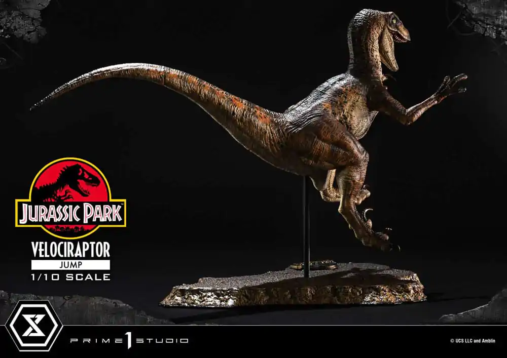 Jurassic Park Prime Collectibles Statue 1/10 Velociraptor Jump 21 cm termékfotó