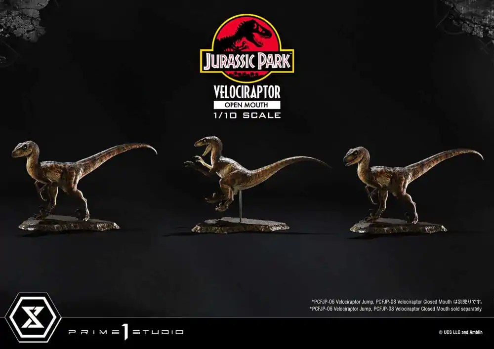 Jurassic Park Prime Collectibles Statue 1/10 Velociraptor Open Mouth 19 cm termékfotó