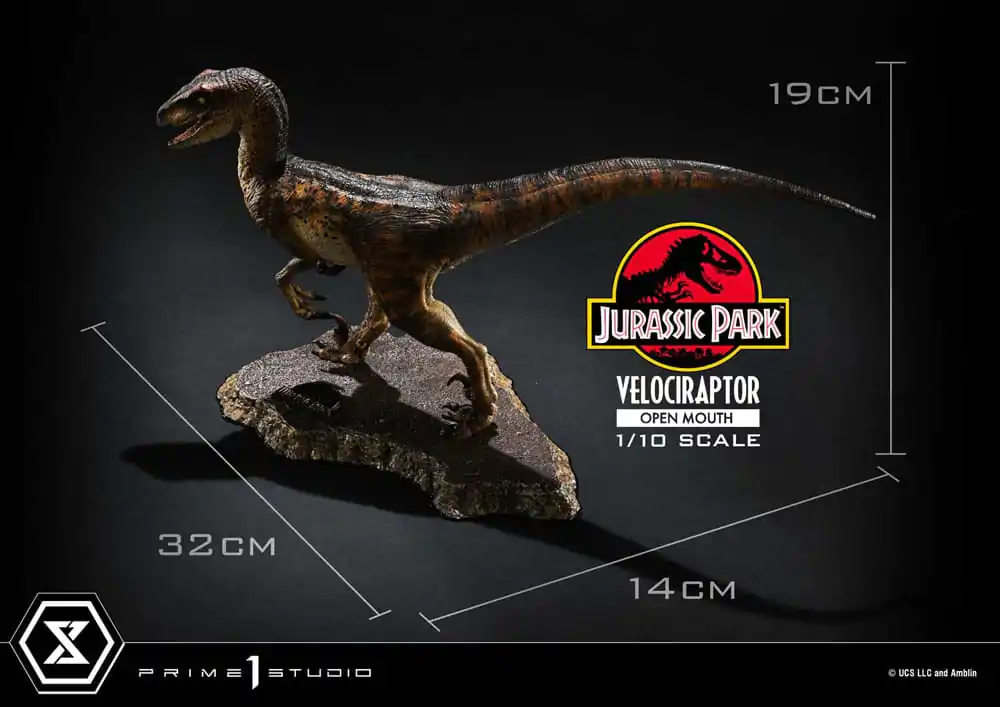 Jurassic Park Prime Collectibles Statue 1/10 Velociraptor Open Mouth 19 cm termékfotó