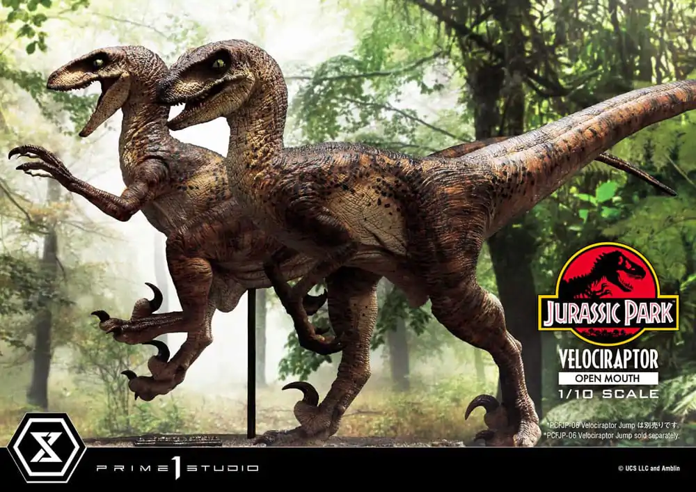 Jurassic Park Prime Collectibles Statue 1/10 Velociraptor Open Mouth 19 cm termékfotó