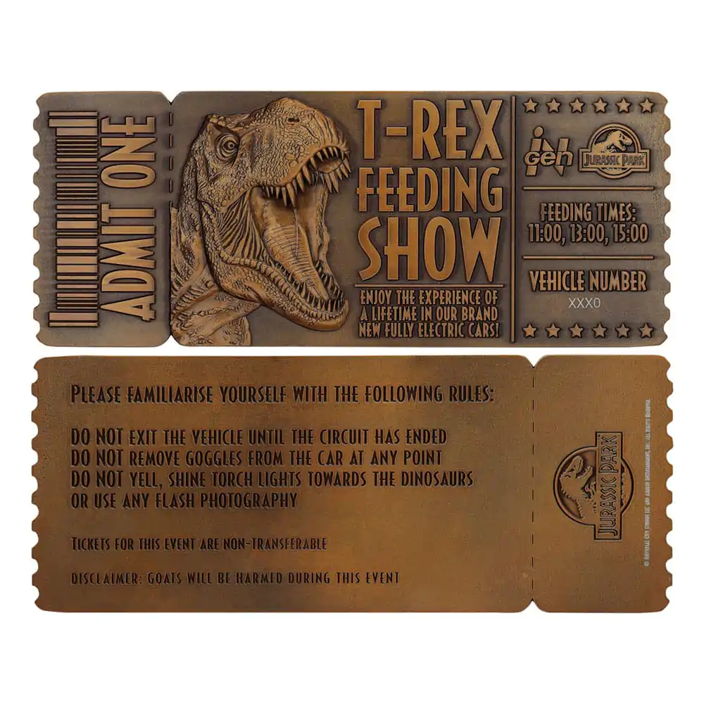 Jurassic Park Replica 1/1 Feeding Show Ticket termékfotó