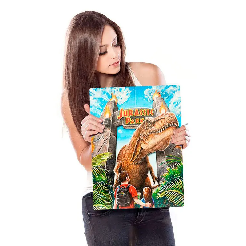 Jurassic Park WoodArts 3D Wooden Wall Art Rex Attack 30 x 40 cm product photo