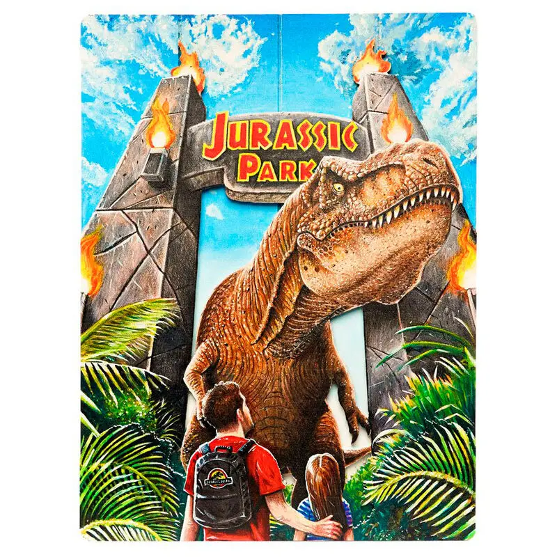 Jurassic Park WoodArts 3D Wooden Wall Art Rex Attack 30 x 40 cm product photo