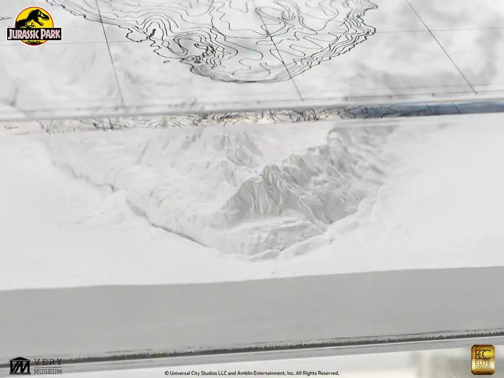 Jurassic Park Topographic Map Isla Nublar  product photo