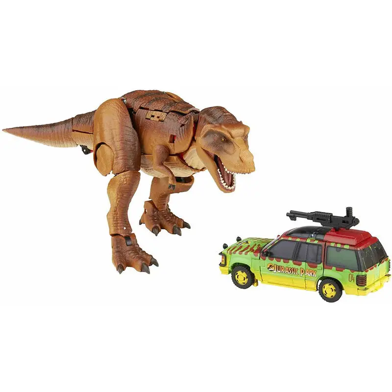 Jurassic Park x Transformers Generations Action Figures Tyrannocon Rex 18 cm & Autobot JP93 14 cm product photo