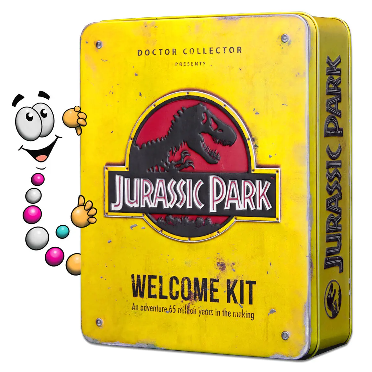 Jurassic Park Welcome Kit Amber metal box replica product photo