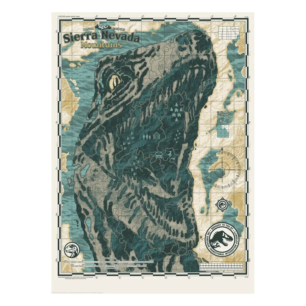 Jurassic World Art Print Sierra Nevada Mountains Limited Edition 42 x 30 cm product photo