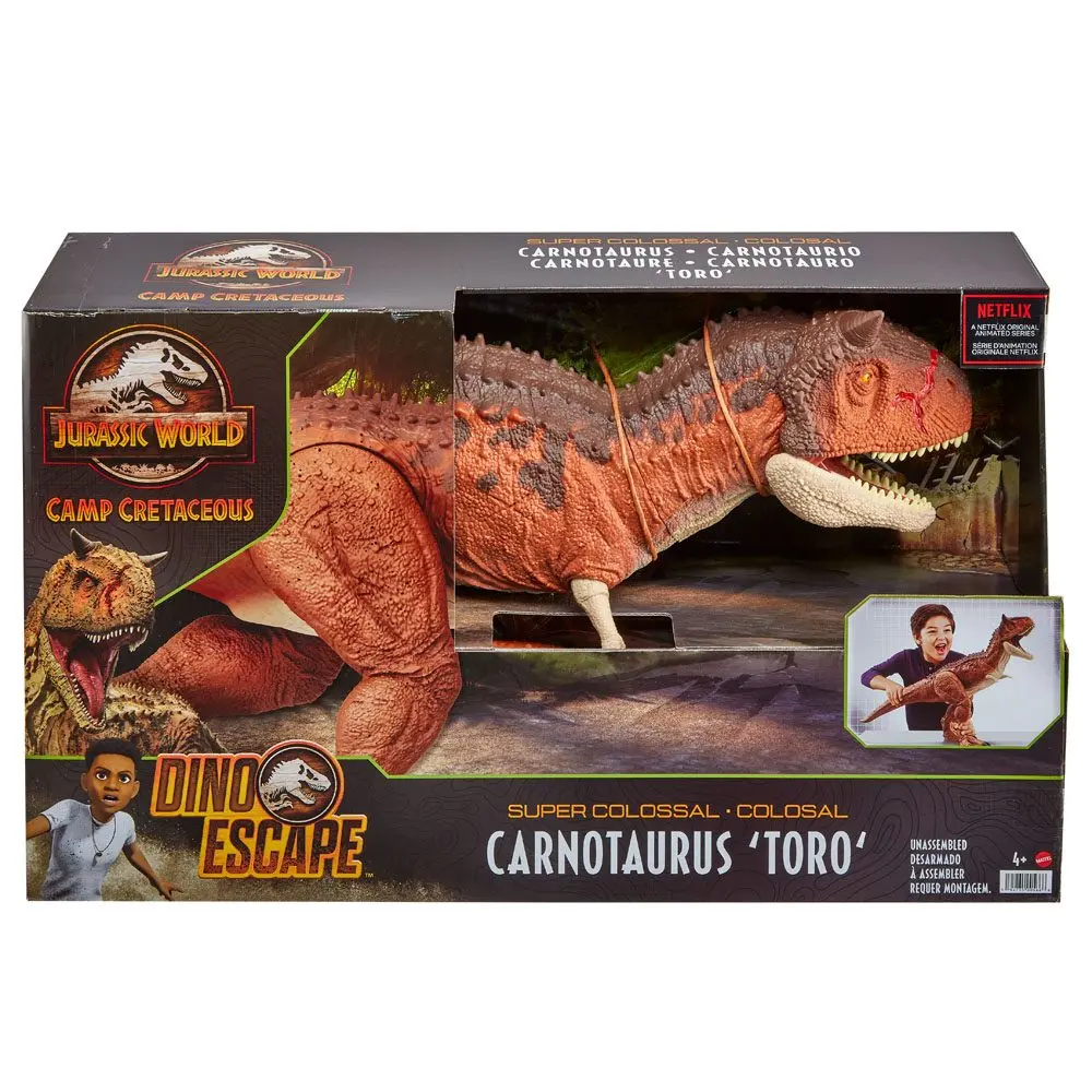 Jurassic World Camp Cretaceous Action Figure Super Colossal Carnotaurus Toro 41 cm product photo