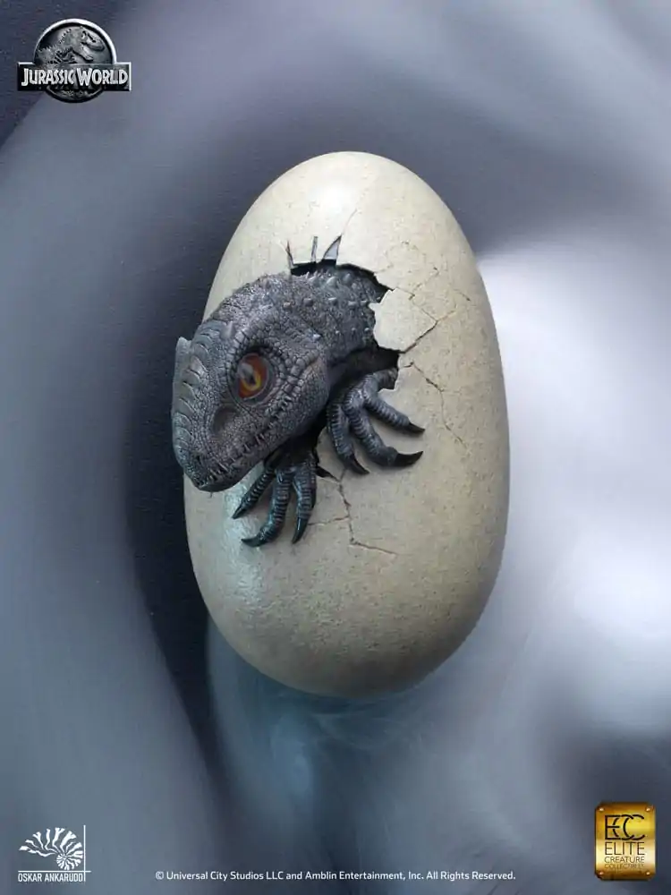 Jurassic World Set of 3 Statues 1/2 Hatching Indominus Rex 13 cm product photo