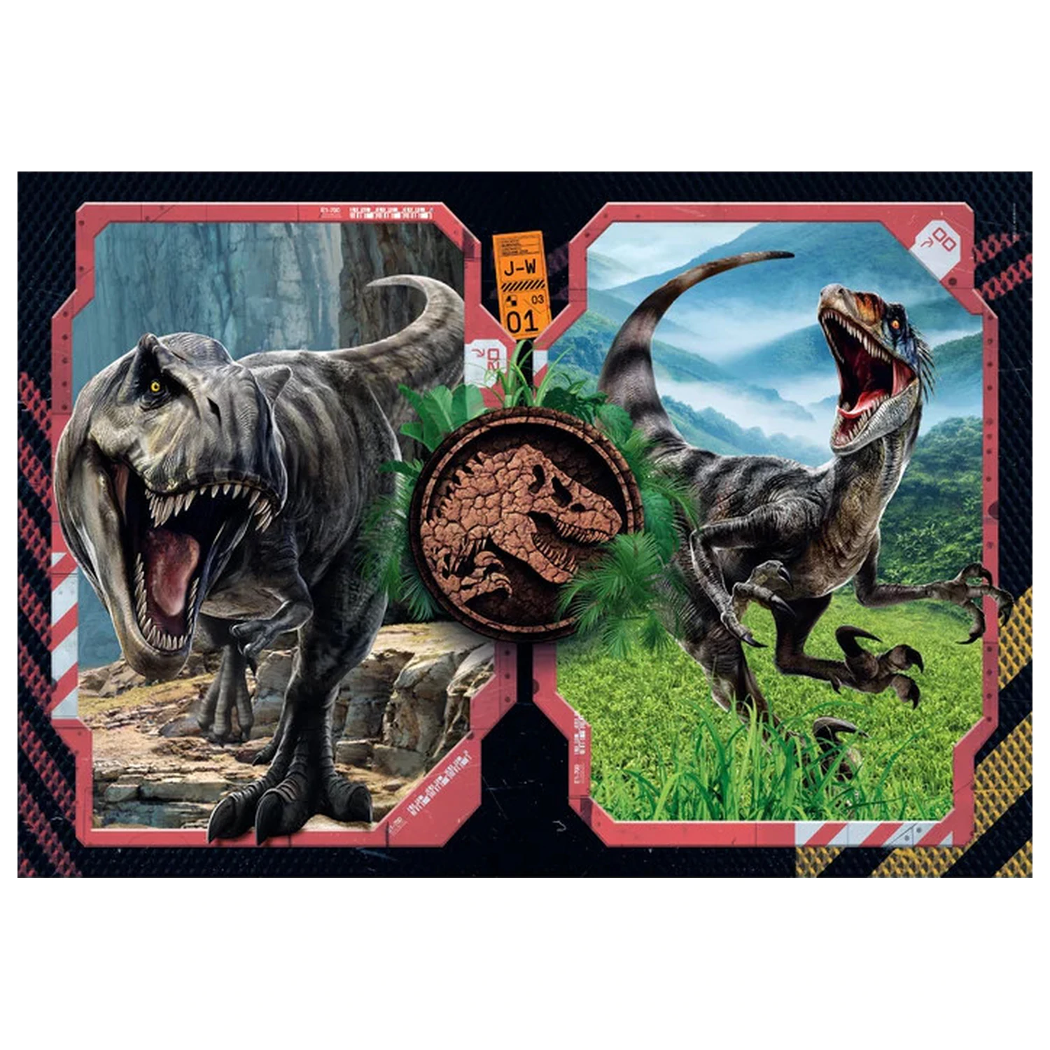 Jurassic World Danger Zone 2x60 piece puzzle product photo