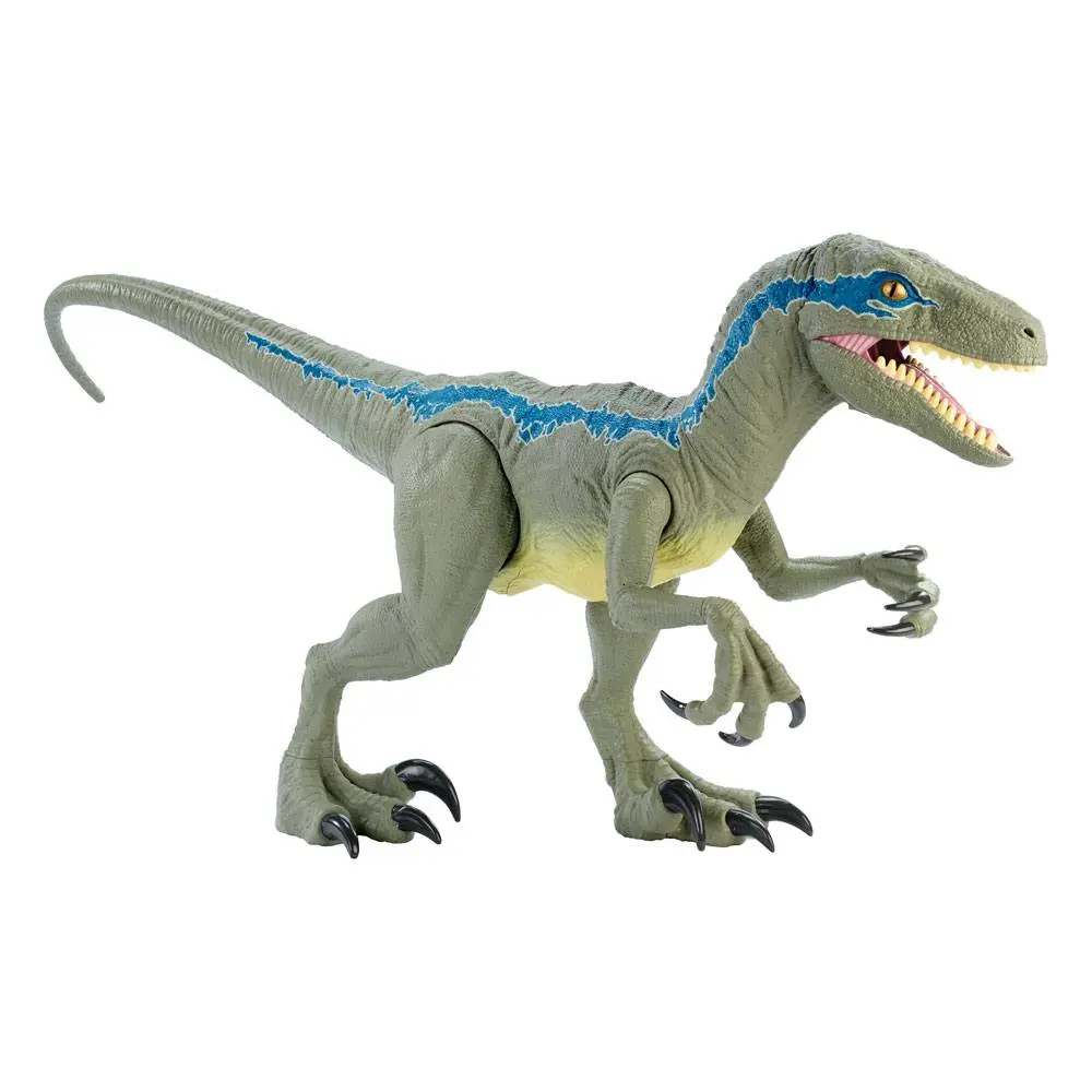 Jurassic World Dino Rivals Action Figure Super Colossal Velociraptor Blue 45 cm product photo