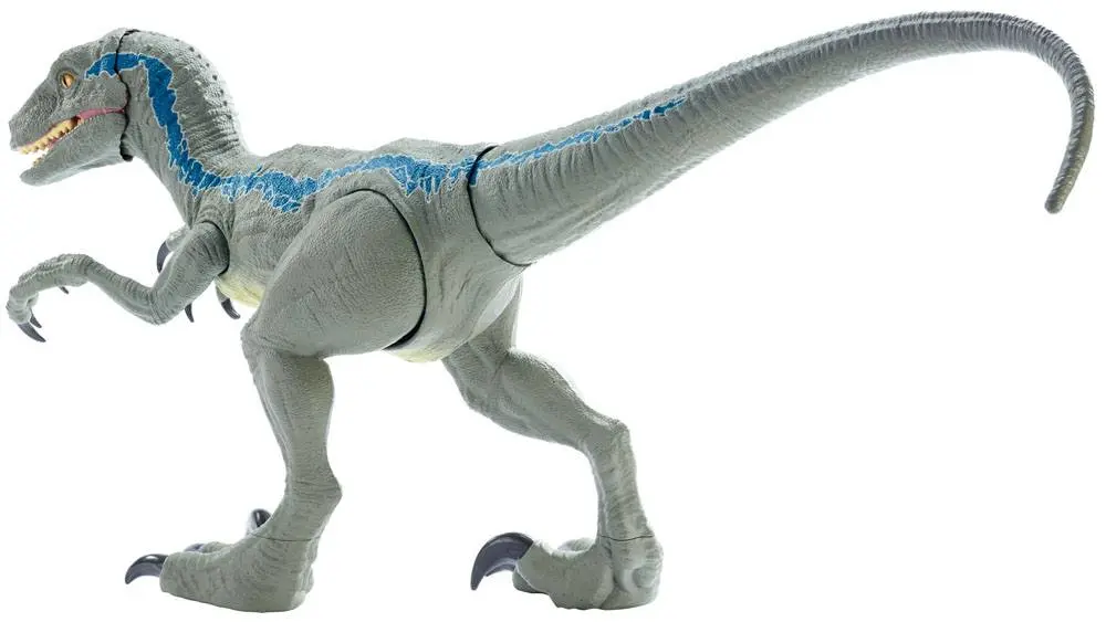 Jurassic World Dino Rivals Action Figure Super Colossal Velociraptor Blue 45 cm product photo