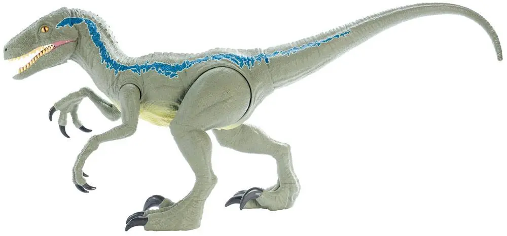 Jurassic World Dino Rivals Action Figure Super Colossal Velociraptor Blue 45 cm product photo