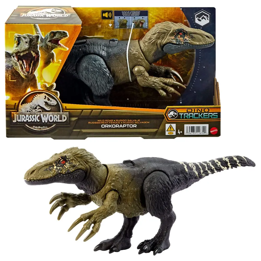 Jurassic World Dino Trackers Action Figure Wild Roar Orkoraptor product photo
