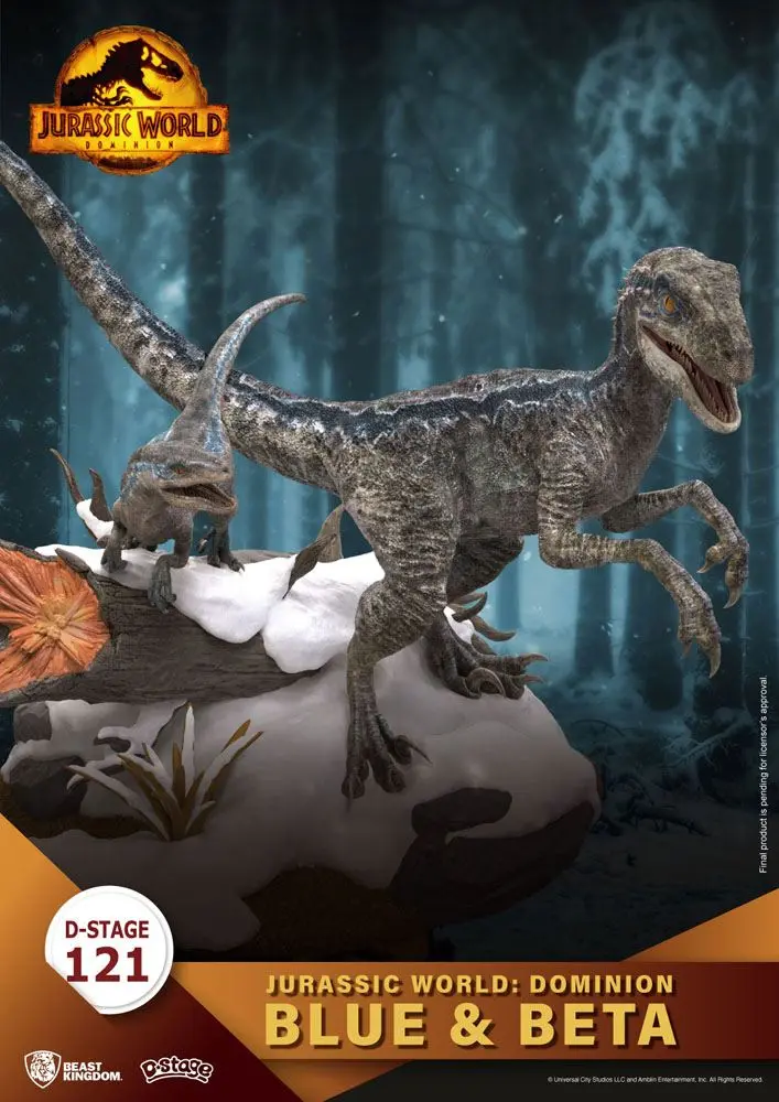 Jurassic World: Dominion D-Stage PVC Diorama Blue &amp; Beta 13 cm product photo