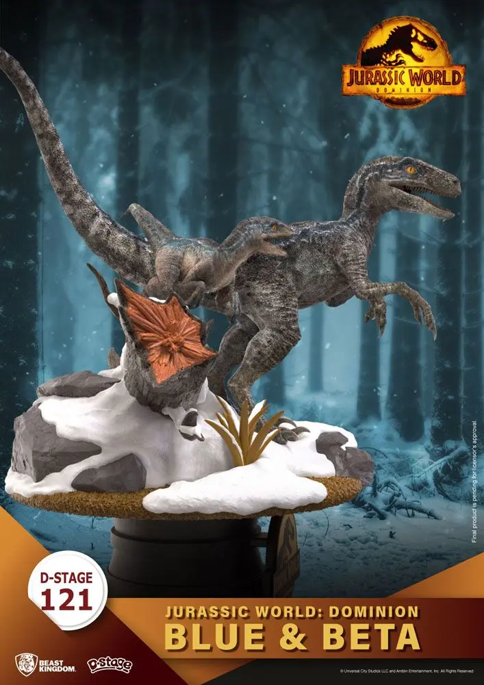 Jurassic World: Dominion D-Stage PVC Diorama Blue &amp; Beta 13 cm product photo