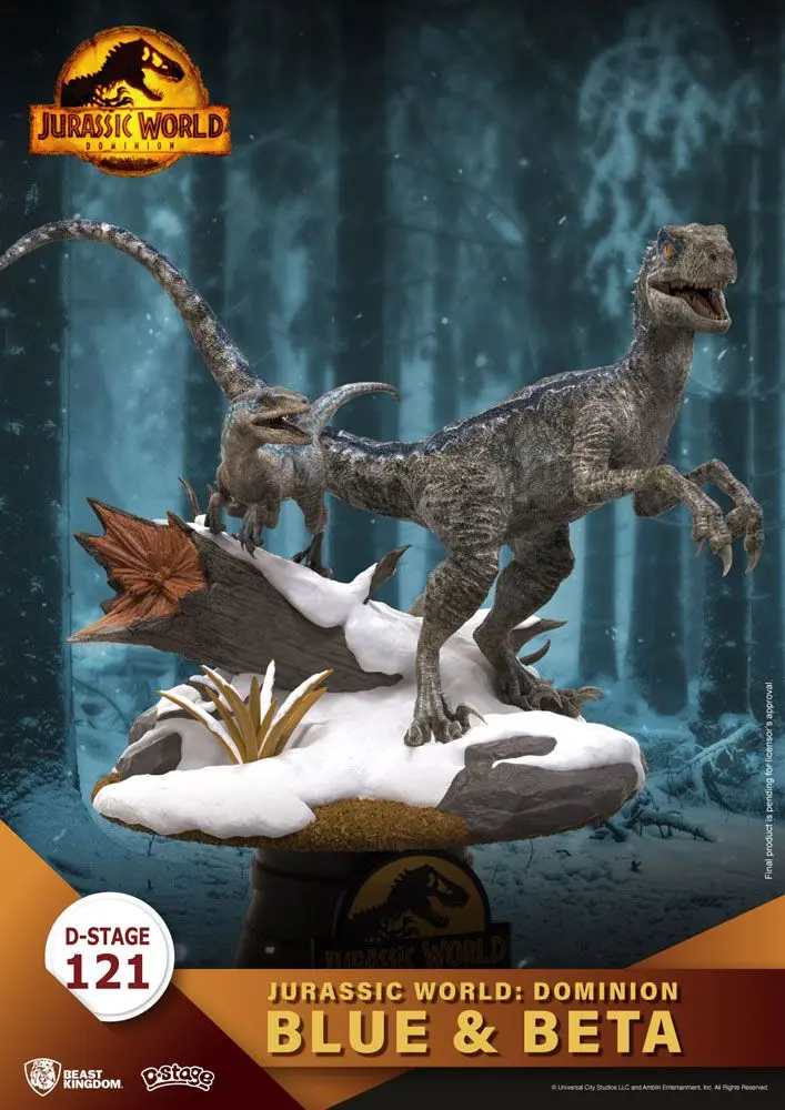 Jurassic World: Dominion D-Stage PVC Diorama Blue &amp; Beta 13 cm product photo