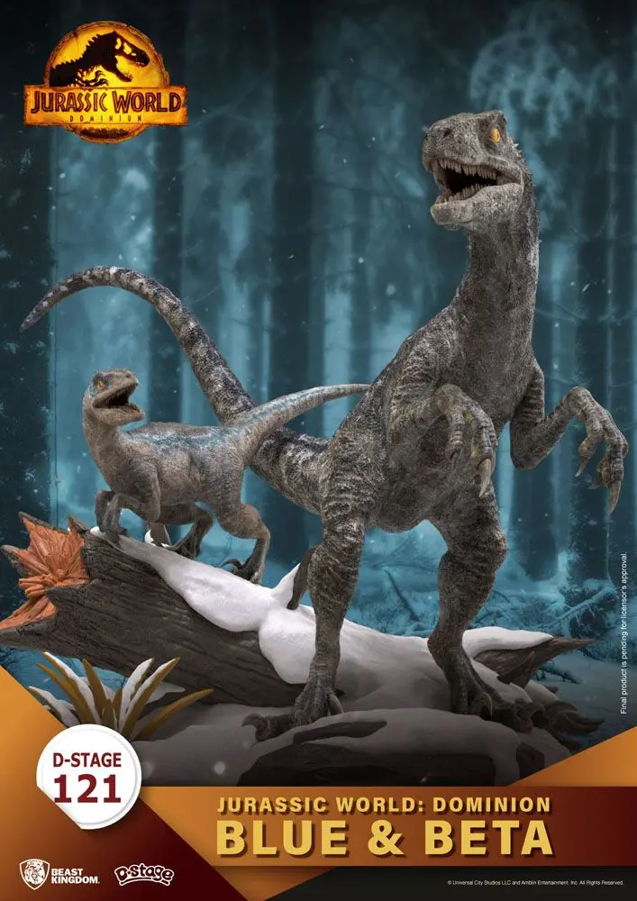 Jurassic World: Dominion D-Stage PVC Diorama Blue &amp; Beta 13 cm product photo