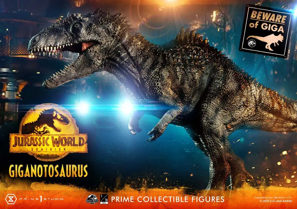 Jurassic World Dominion Prime Collectibles Statue 1/38 Giganotosaurus Toy Version 22 cm termékfotó