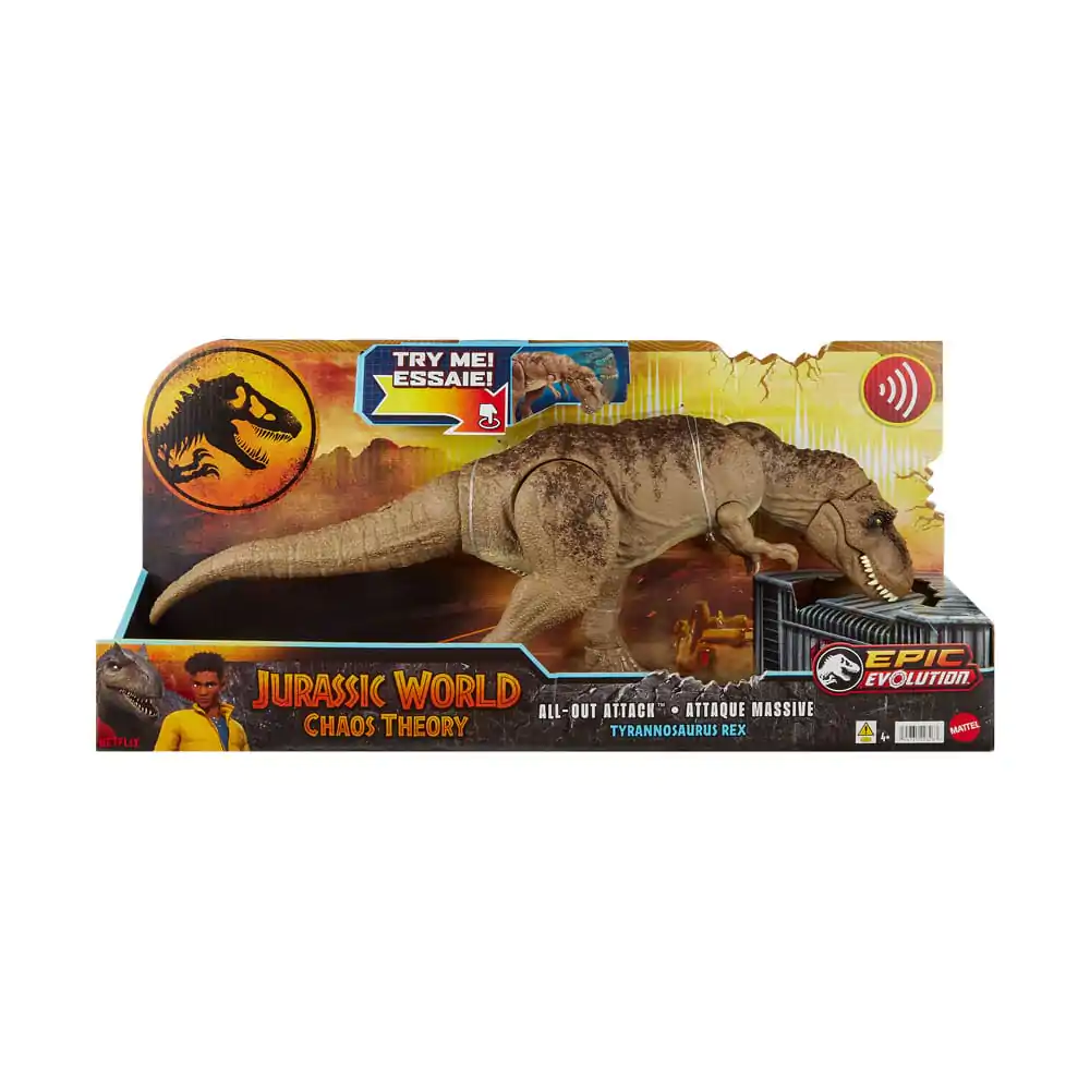 Jurassic World Epic Evolution Action Figure All-Out Attack Tyrannosaurus Rex product photo