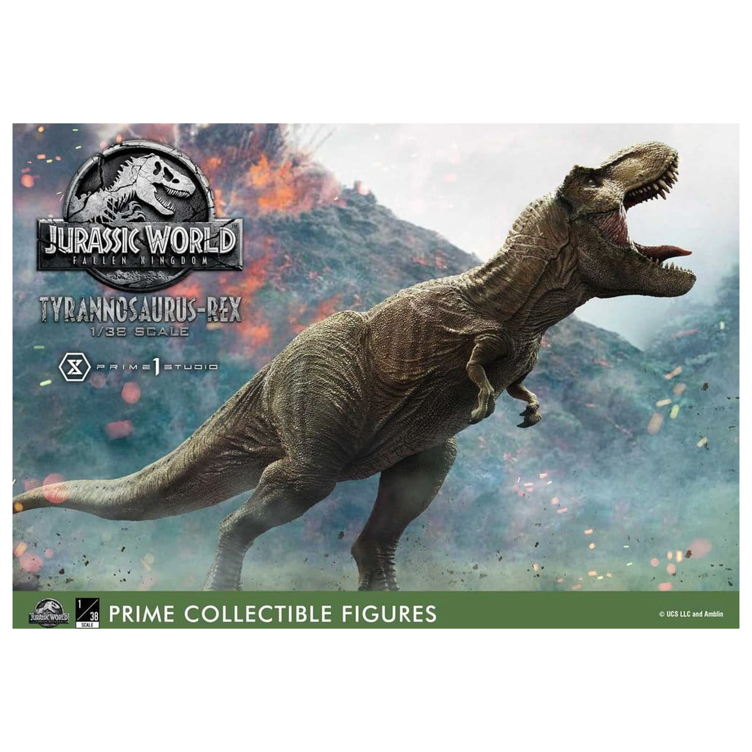 Jurassic World: Fallen Kingdom (Film) Prime Collectible Figures Statue 1/38 Tyrannosaurus Rex 23 cm product photo
