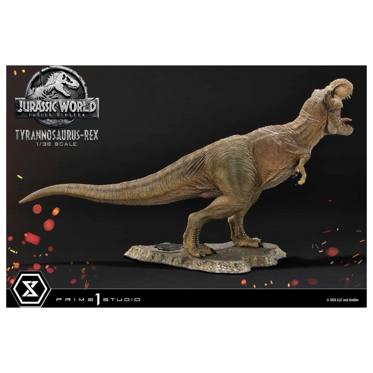 Jurassic World: Fallen Kingdom (Film) Prime Collectible Figures Statue 1/38 Tyrannosaurus Rex 23 cm product photo