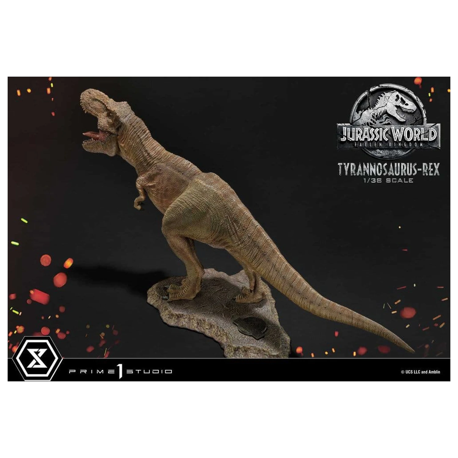 Jurassic World: Fallen Kingdom (Film) Prime Collectible Figures Statue 1/38 Tyrannosaurus Rex 23 cm product photo