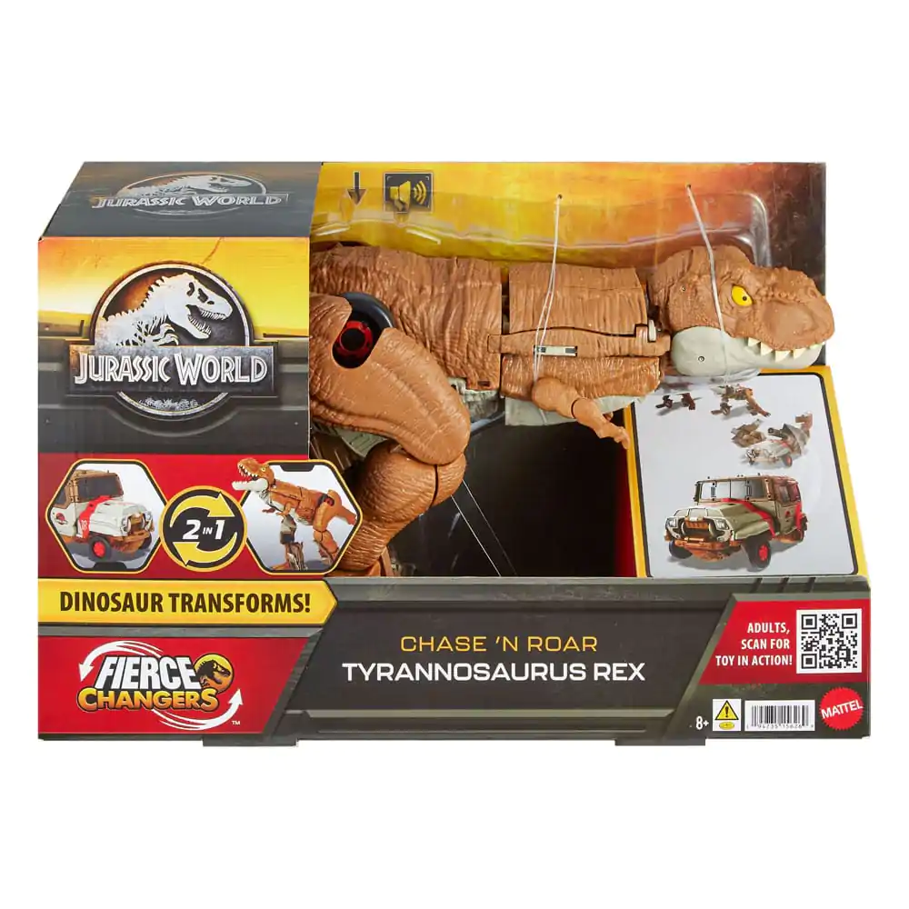 Jurassic World Fierce Changers Action Figure Chase 'N Roar Tyrannosaurus Rex 21 cm product photo