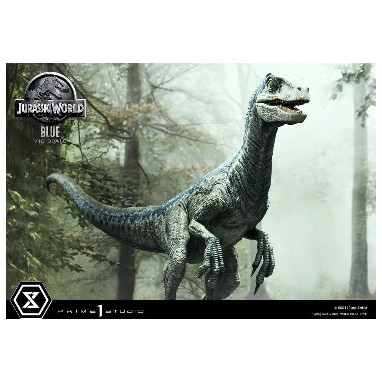 Jurassic World (Film) Prime Collectible Figures Statue 1/10 Blue 17 cm product photo